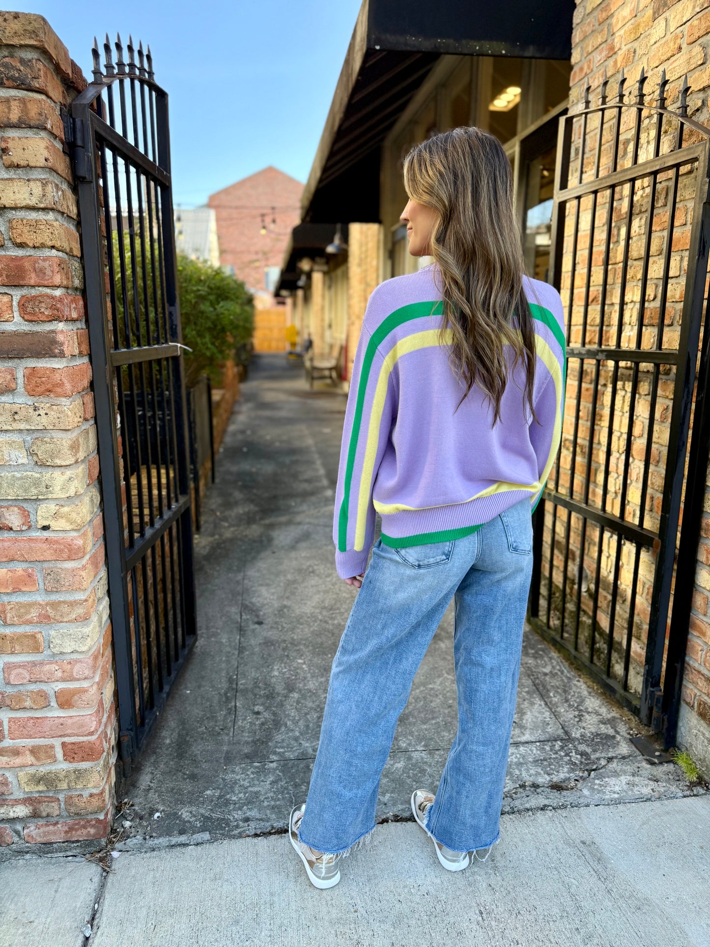 MG Queen Cake Striped Sweater