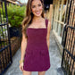 Well Romper Dress- Maroon #4