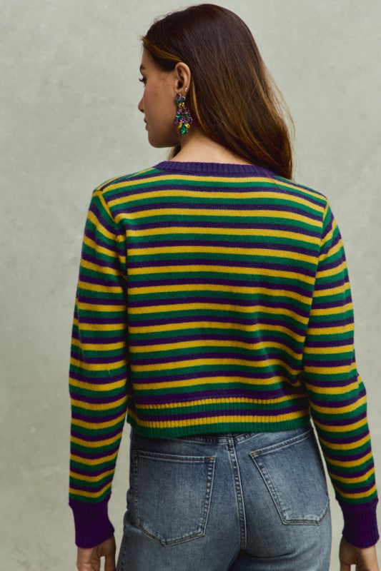 St. Charles Stripe MG Cardigan