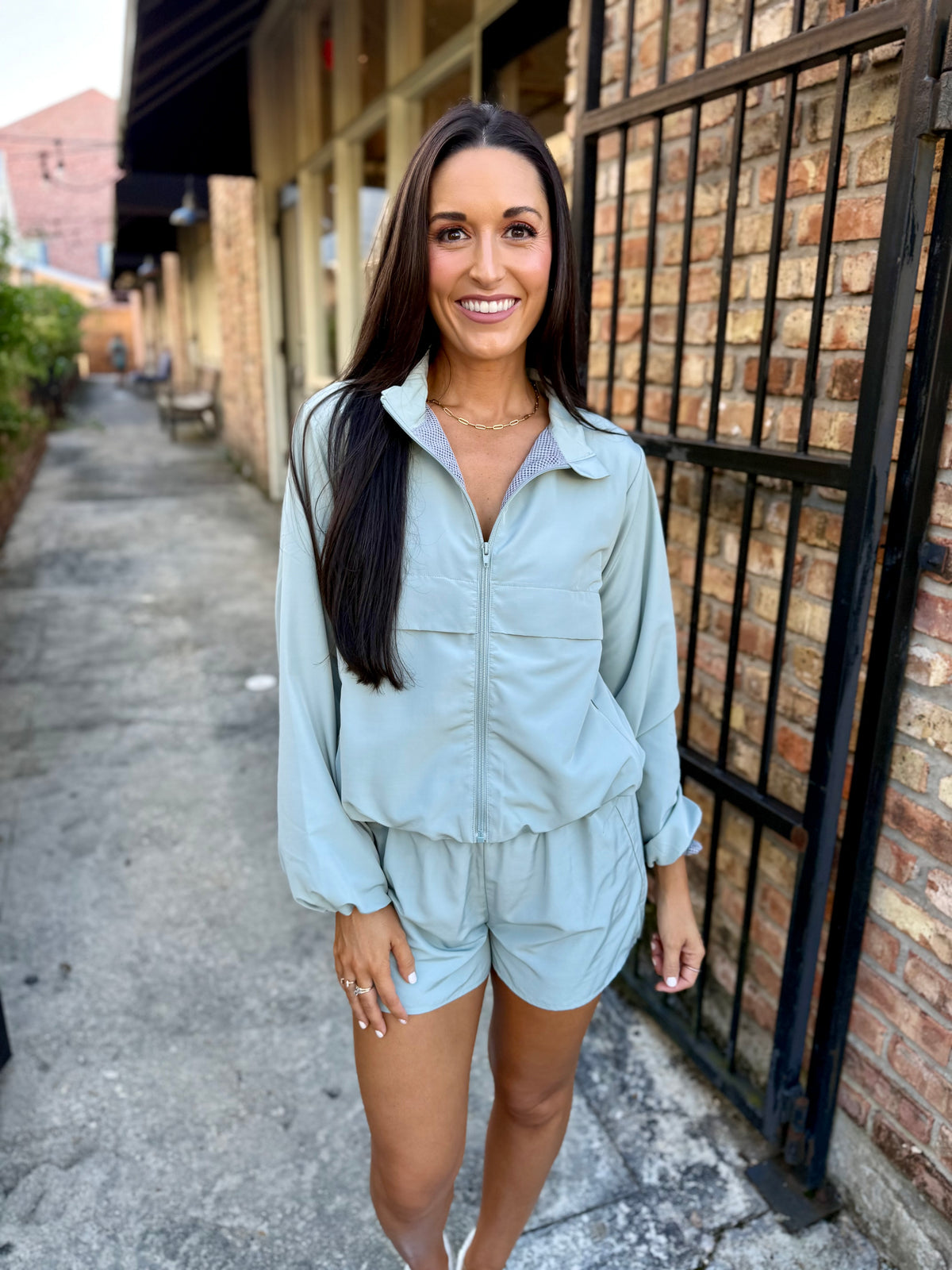 Johnson Windbreaker- Earthy Mint
