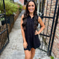 Z Supply New Light Textured Mini Dress- Black