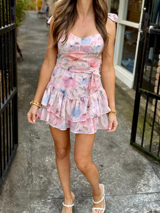 Hailey Romper- Petal Vail