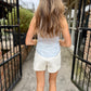 Take Care Skort- White Croc