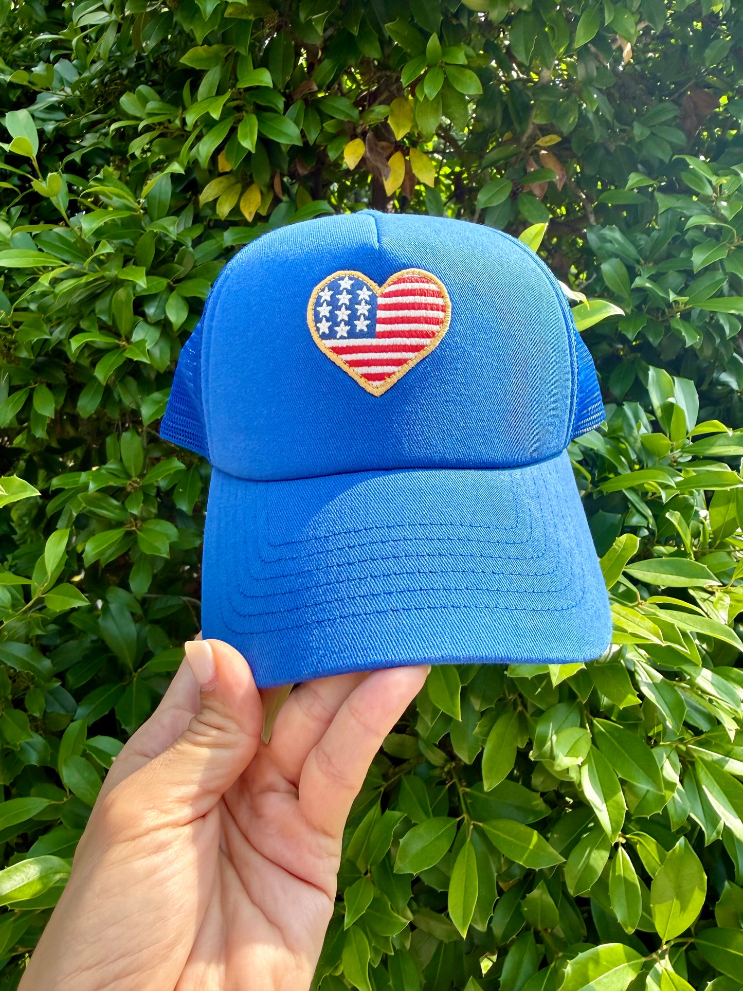 Z Supply Trucker Hat- Heart Flag