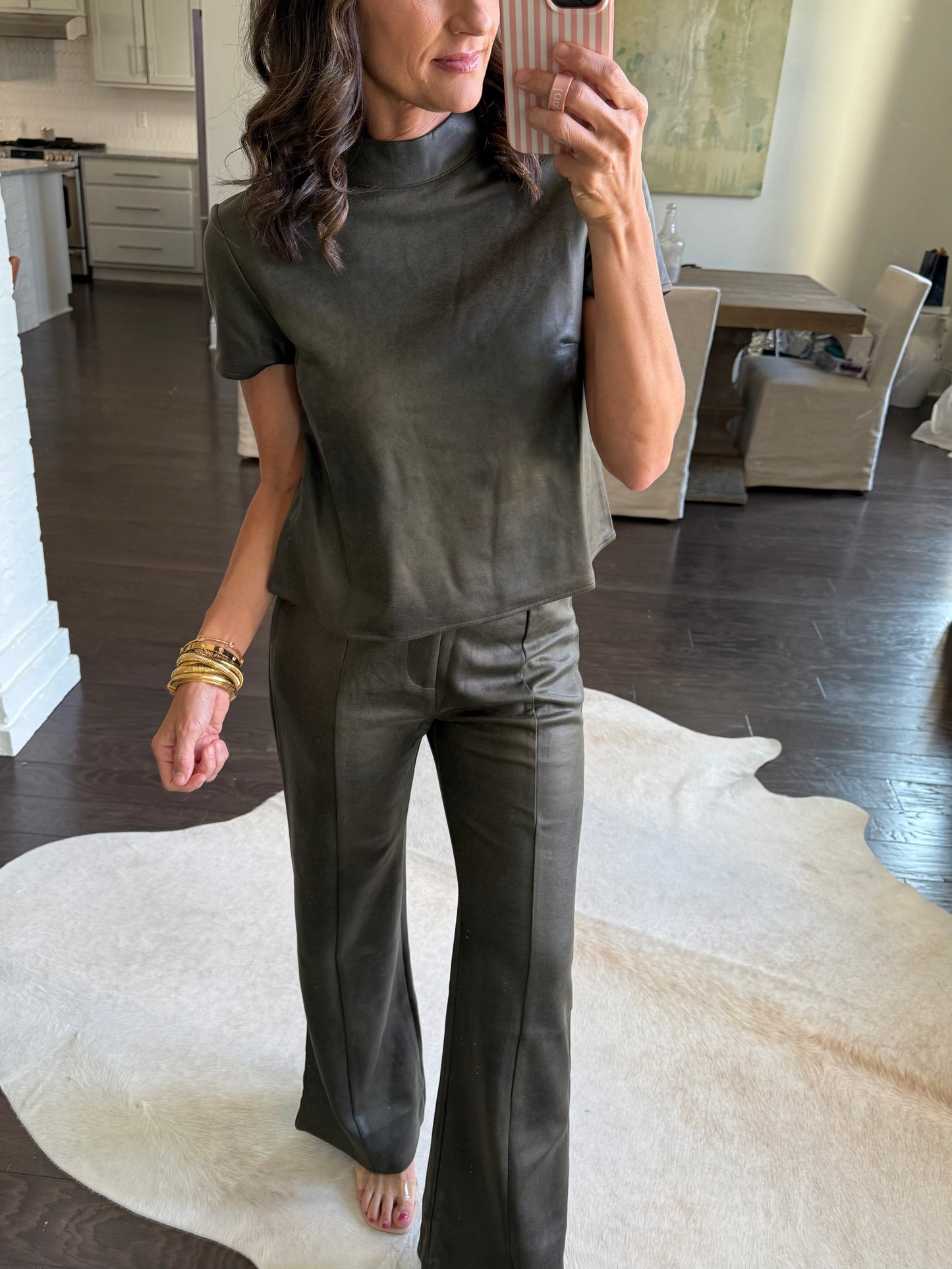 Rio Pants- Olive Suede