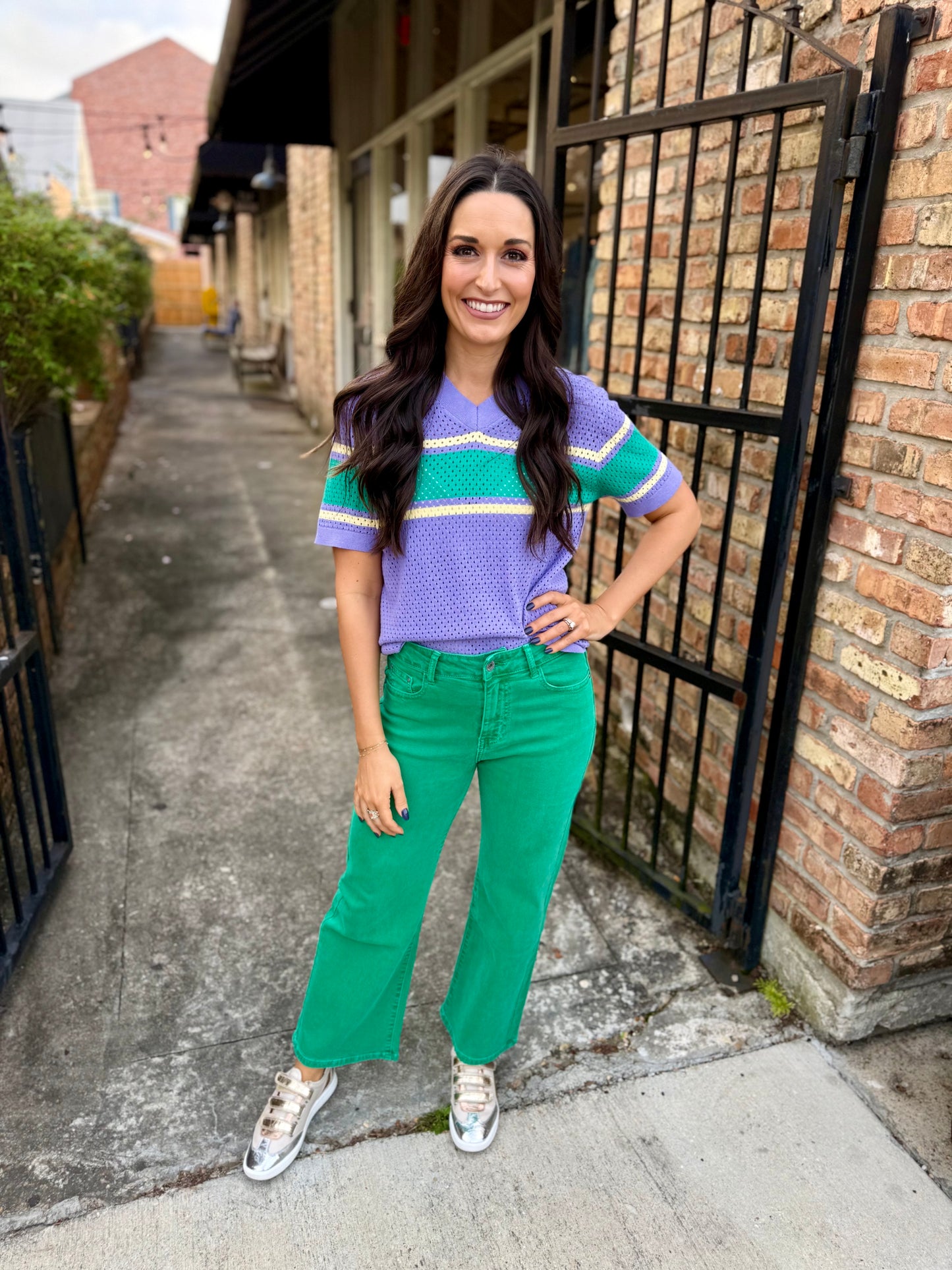 MG Pastel Jersey Top- Purple