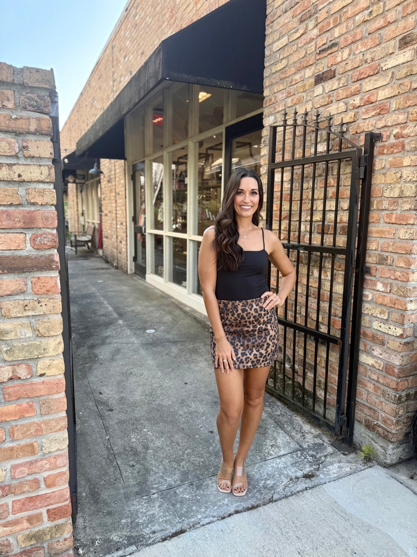 Sicily Mini Skirt- Leopard