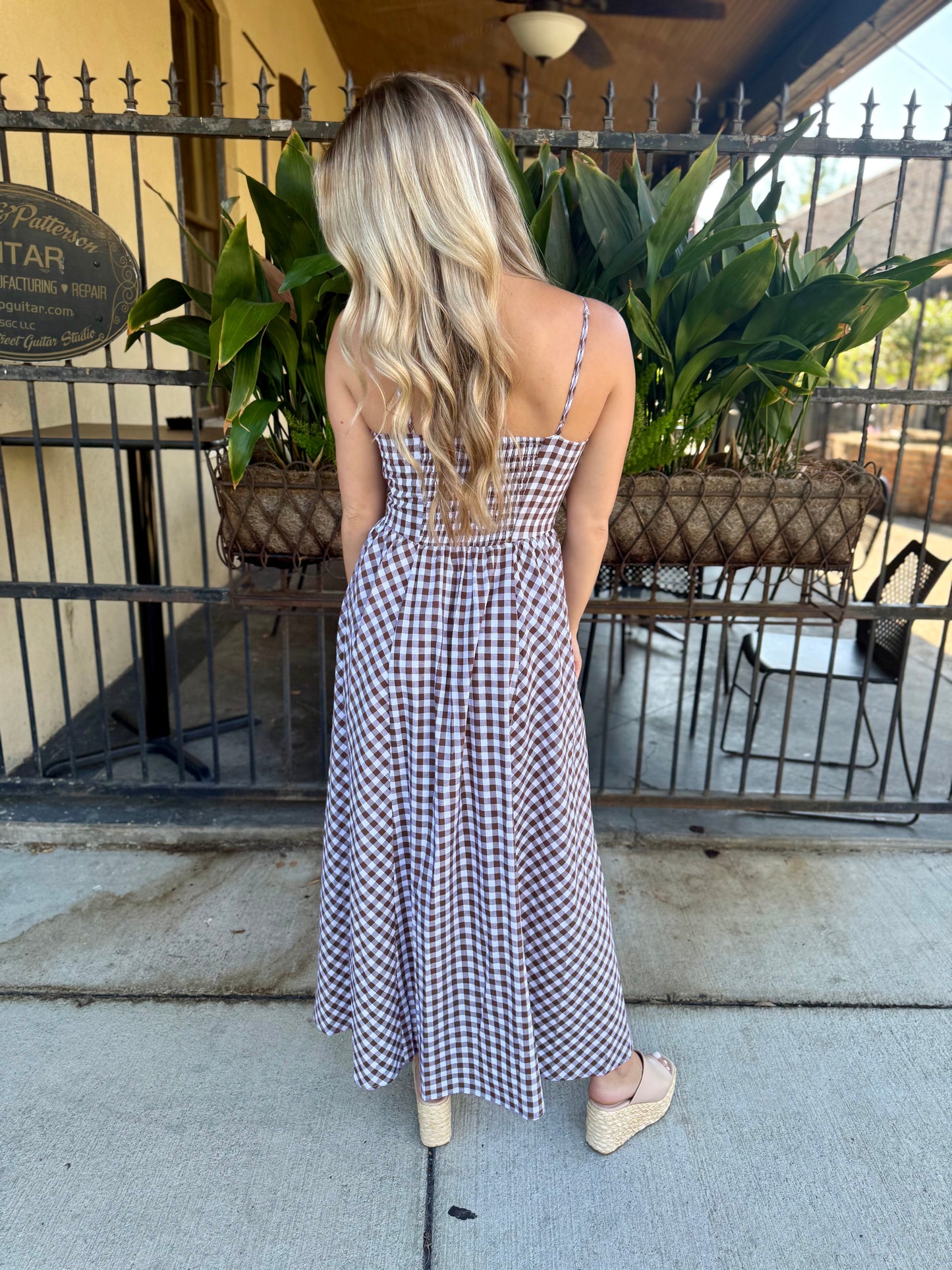 Kalley Maxi Dress- Brown