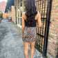 Sicily Mini Skirt- Leopard