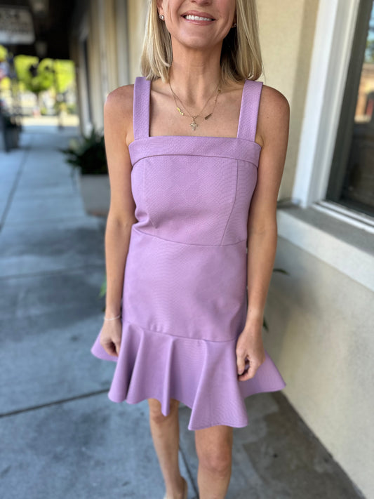 Emily Croc Pumini Mini Dress-Lilac
