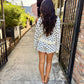 Polka Dot Mock Sweatshirt Top