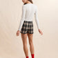 First Toast Ribbed Button Top- Ivory