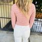 Pointelle Fitted Top- Dusty Rose