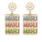 Mahjong Acrylic Earrings