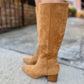 Fern Suede Boots- Tan