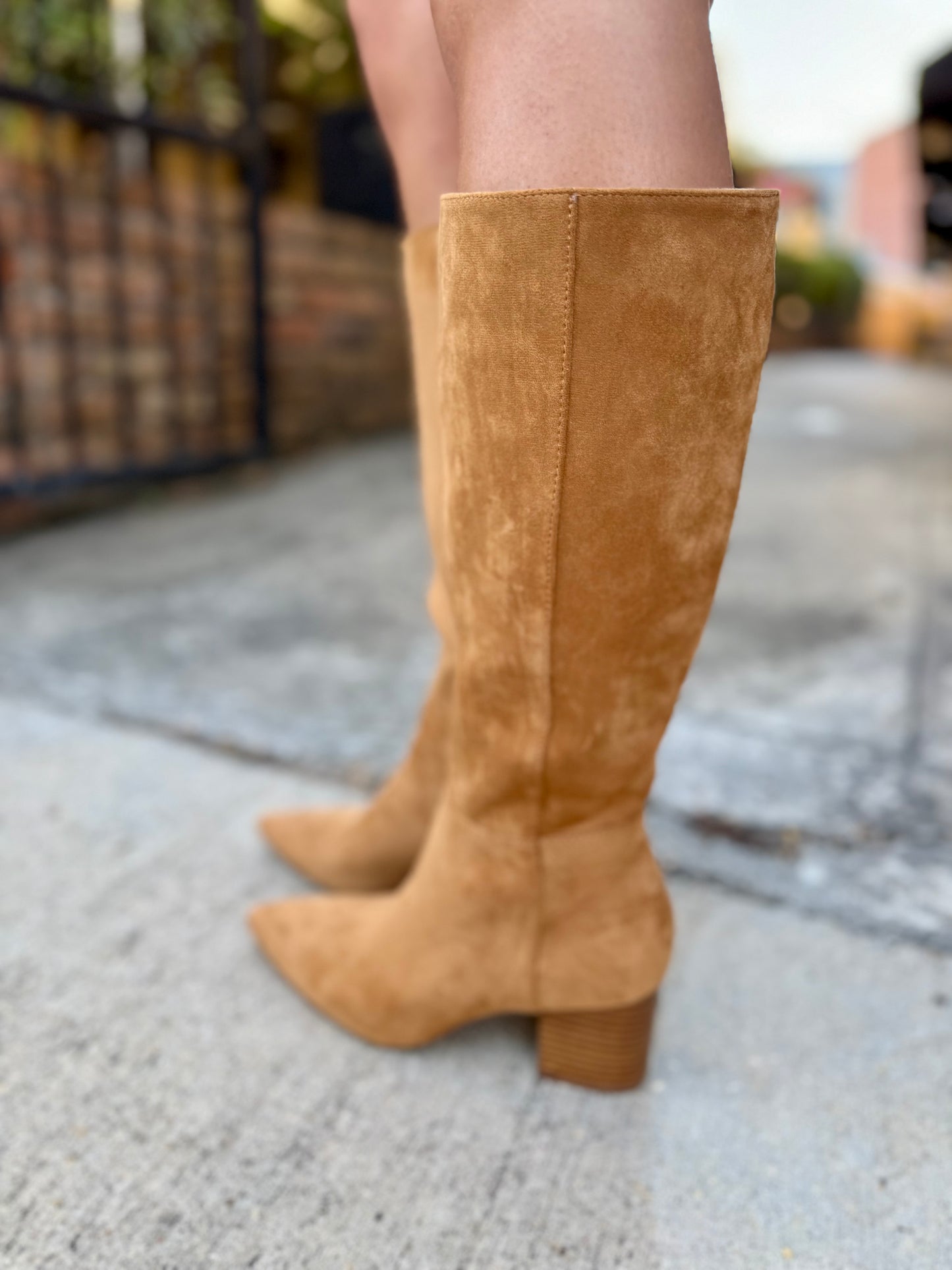 Fern Suede Boots- Tan