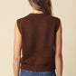 Rosa Essential Sweater Vest- Brown