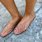 User Jelly Ballet Flats- Nude