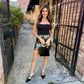 Alula Sequined Mini Skirt- Olive
