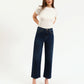 Pleaser High Rise Wide Ankle Denim- Magic Hour