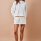 Lounge Mini Skort- Ivory