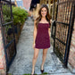 Well Romper Dress- Maroon #4