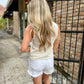 Swan Sweater Tank- Ivory