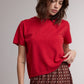 Crystal Sweater Top- Chili