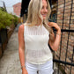 Swan Sweater Tank- Ivory