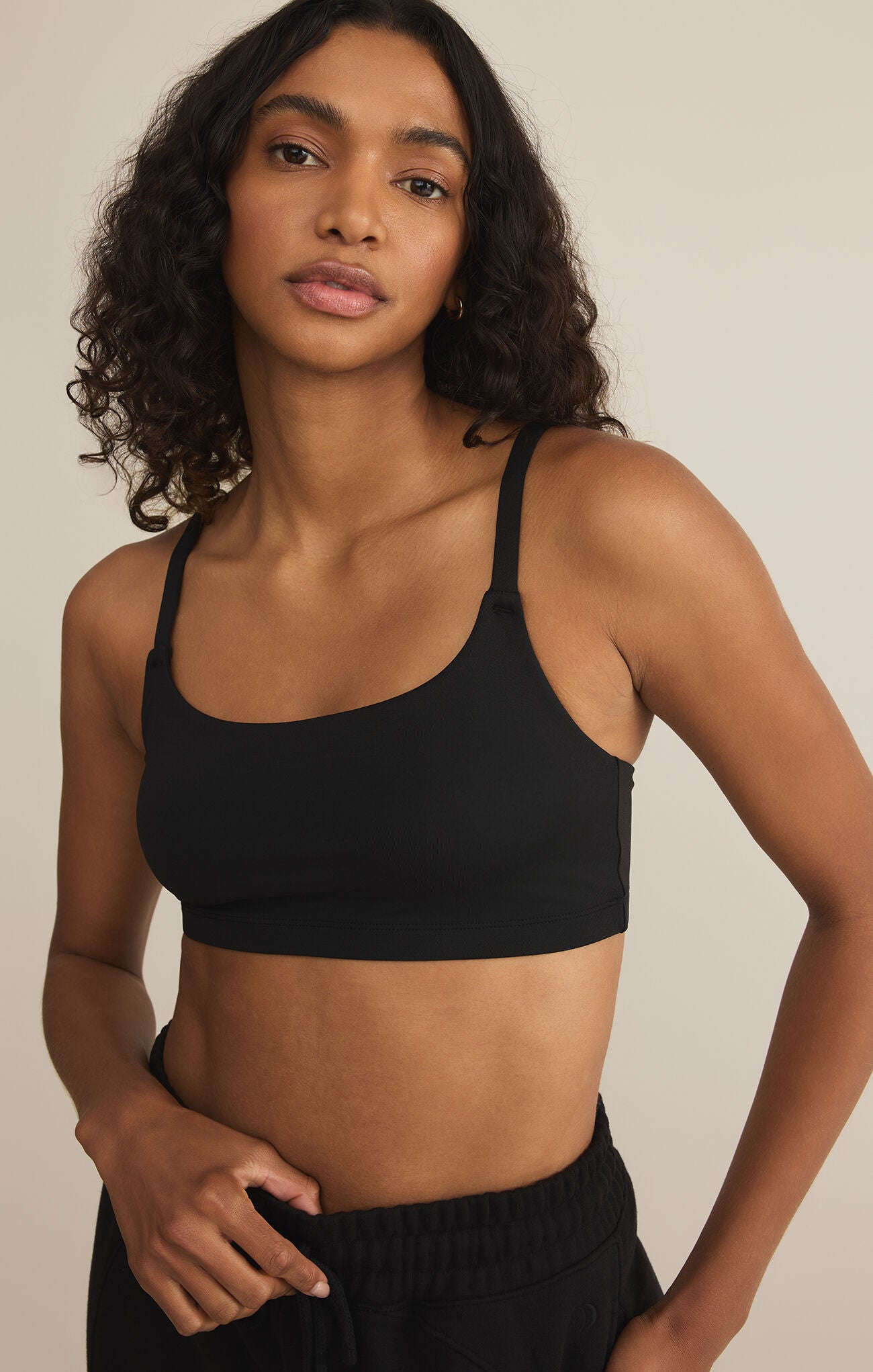 Z Supply Luxe Bralette- Black