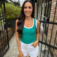 Z Supply Sirena Colorblocked Tank- Rainforest