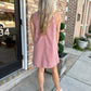 Lisa Stripe Shift Dress- Peach Stripe