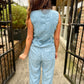Denim Drawstring Pants