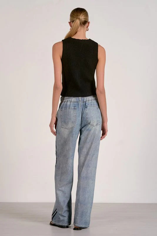 Jojo Denim Track Sweatpants