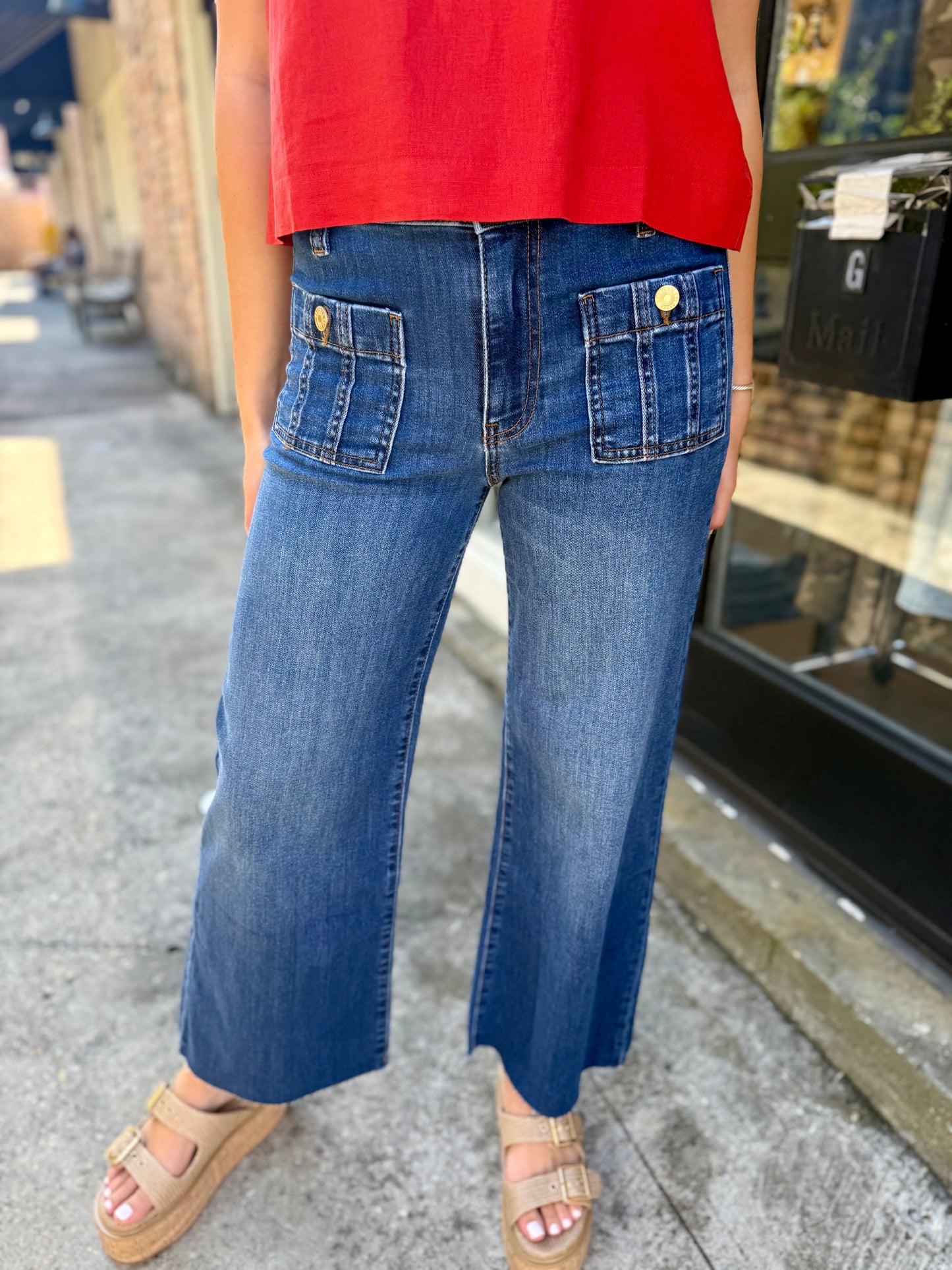Meg (Resolution) HR Patch Pocket Denim