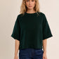 Fallow Flared Sweater Top- Green