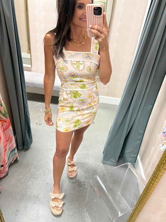 Hennie Mini Dress- Seaside Scribbles