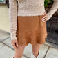 Polly Pointelle Knit Sweater- Taupe