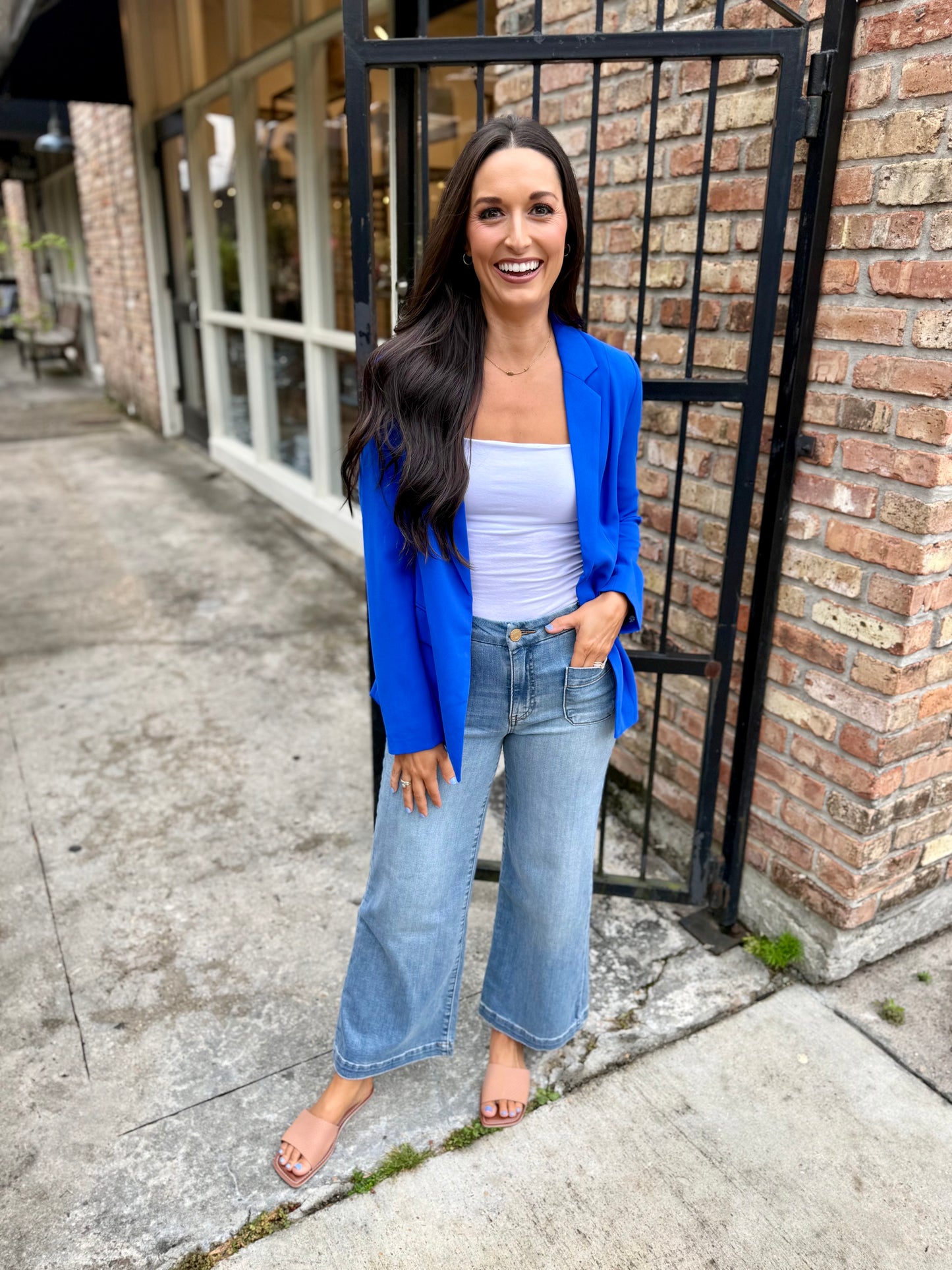 Paul Pocket Blazer- Electric Blue
