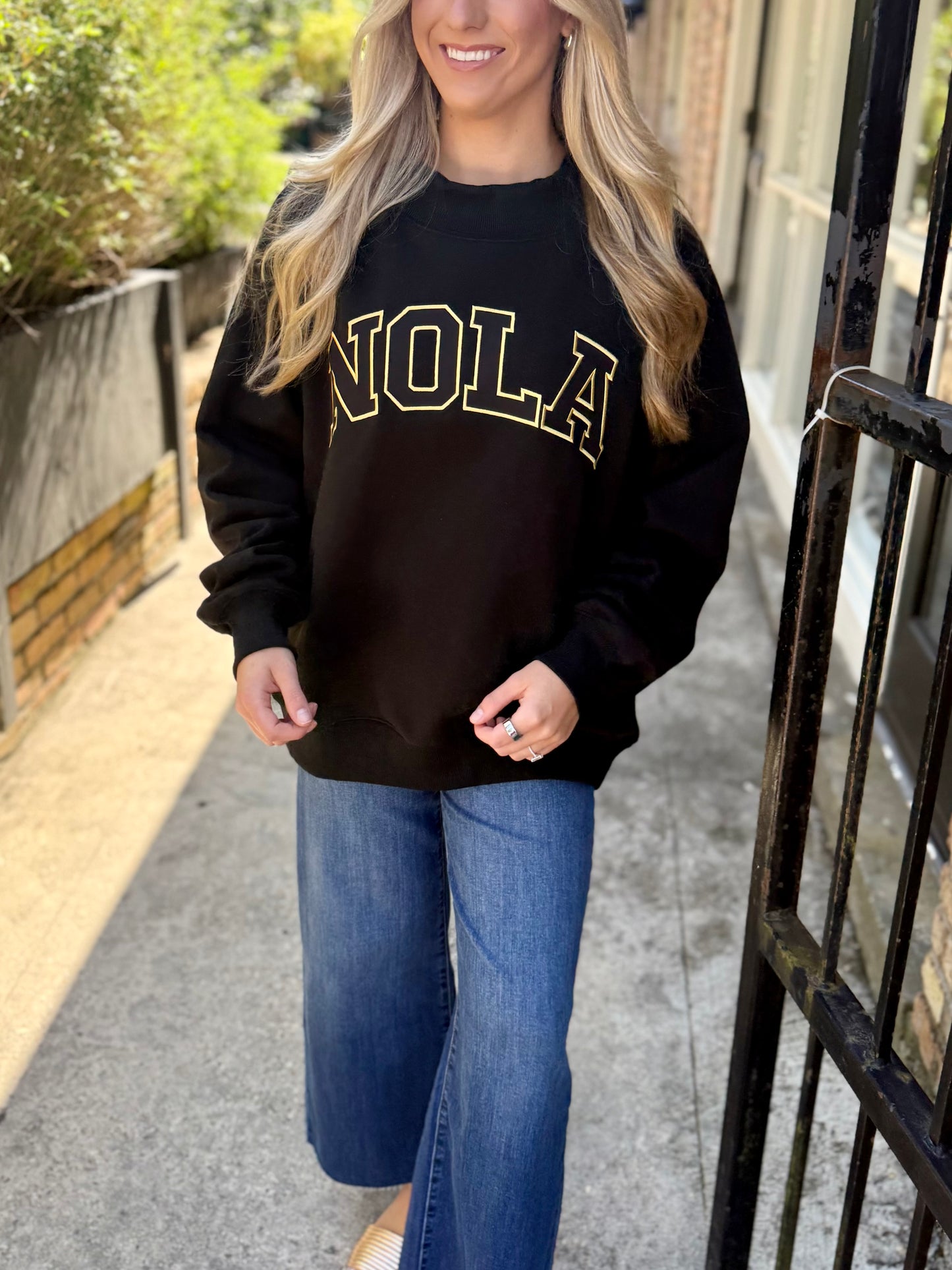 NOLA Mockneck Sweater- Black