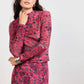 Velvet Rebellion Mock Neck- Fuchsia