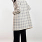 Marlo Plaid Coat- Ivory Multi