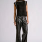 Glamour Edge Rhinestone Tank- Black