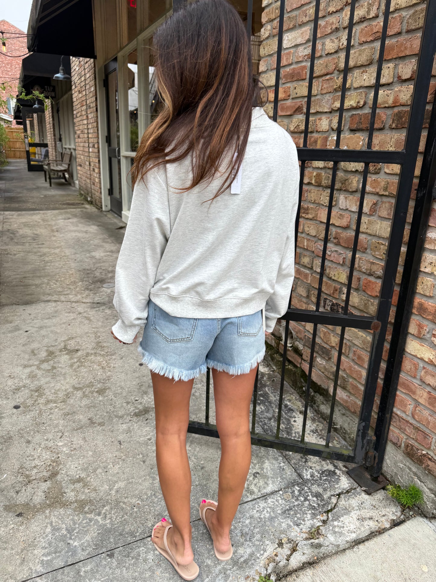 Mock American Flag Sweatshirt