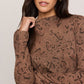 Z Supply Onyx Snake LS Top- Cocoa Ban