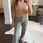 Maya (Sea Star Teal) HR Wide Leg Denim