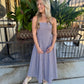 Kalley Maxi Dress- Brown