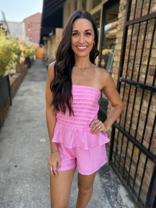 Trish 2 PC Set- Peony Pink