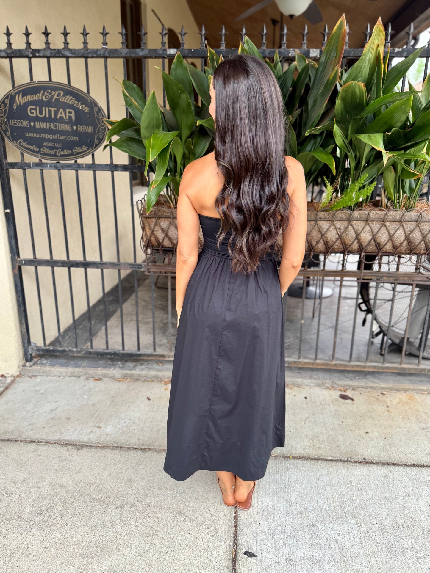 Z Supply Sunsought Strapless Maxi Dress- Black