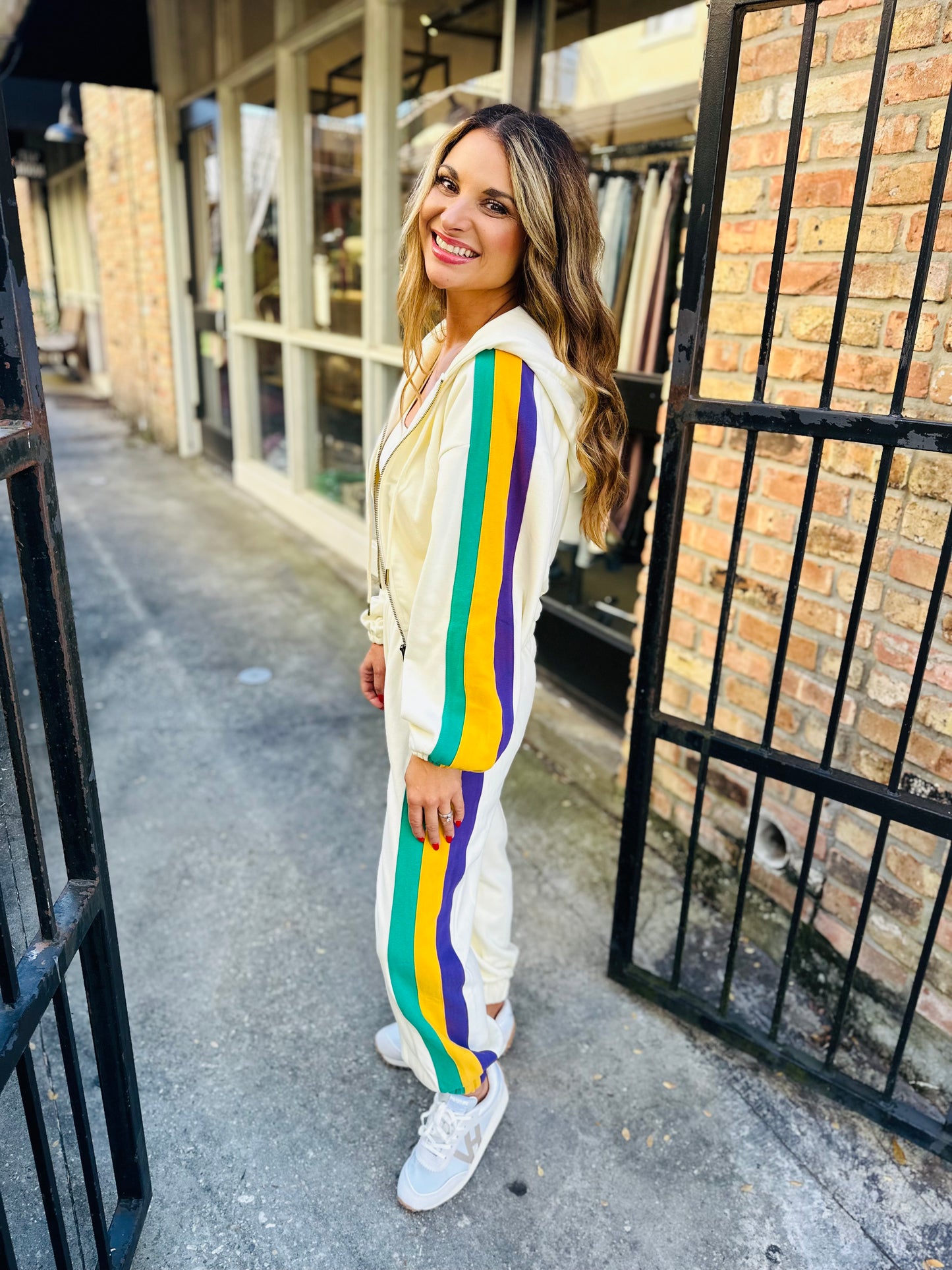 Mardi Nation Sweatpants- Ivory